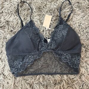 Garage Lace Bralette in Dark Gray